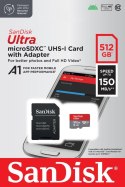 Karta Ultra microSDXC 512GB 150MB/s A1 + Adapter SD