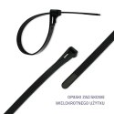 Opaski zaciskowe wielorazowe/trytytki | 7.2*400mm | Nylon UV | Czarne