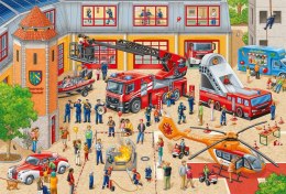 Puzzle 60 elementów Dzień Dziecka w straży pożarnej