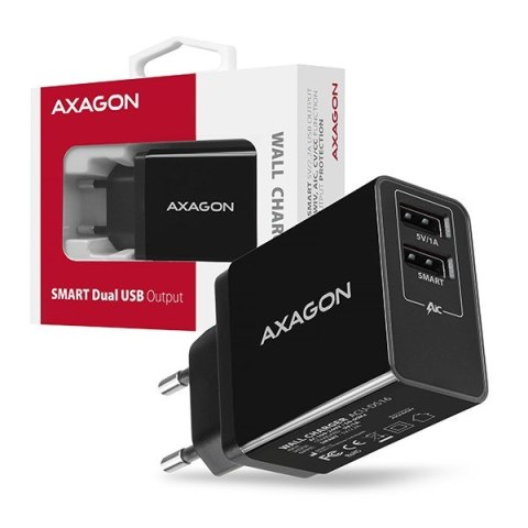 ACU-DS16 Ładowarka sieciowa, SMART 16W, 2x port USB-A, 5V/2.2A + 5V/1A