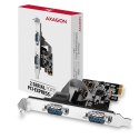 PCEA-S2N Kontroler PCIe 2x port szeregowy RS232 250 Kbps, w zestawie SP & LP