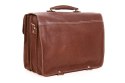 PROMO SET Torba biznesowa skórzana brown TC12+ etui EPD1 na laptop