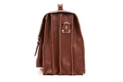 PROMO SET Torba biznesowa skórzana brown TC12+ etui EPD1 na laptop