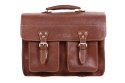PROMO SET Torba biznesowa skórzana brown TC12+ etui EPD1 na laptop