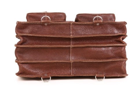 PROMO SET Torba biznesowa skórzana brown TC12+ etui EPD1 na laptop