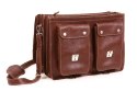 PROMO SET Torba biznesowa skórzana brown TC12+ etui EPD1 na laptop