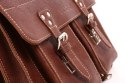 PROMO SET Torba biznesowa skórzana brown TC12+ etui EPD1 na laptop