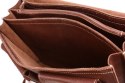 PROMO SET Torba biznesowa skórzana brown TC12+ etui EPD1 na laptop