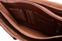 PROMO SET Torba biznesowa skórzana brown TC12+ etui EPD1 na laptop