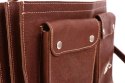 PROMO SET Torba biznesowa skórzana brown TC12+ etui EPD1 na laptop