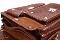 PROMO SET Torba biznesowa skórzana brown TC12+ etui EPD1 na laptop
