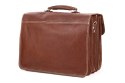 PROMO SET Torba biznesowa skórzana brown TC12+ etui EPD1 na laptop