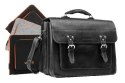 PROMO SET Torba biznesowa ze skóry black TC8+ etui EPD1 na laptop