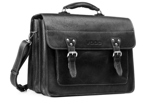 PROMO SET Torba biznesowa ze skóry black TC8+ etui EPD1 na laptop