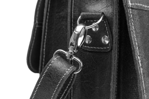 PROMO SET Torba biznesowa ze skóry black TC8+ etui EPD1 na laptop