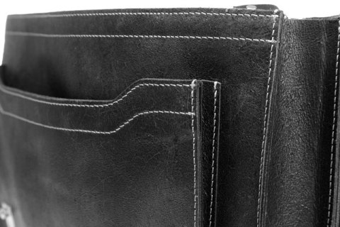 PROMO SET Torba biznesowa ze skóry black TC8+ etui EPD1 na laptop