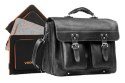 PROMO SET Torba biznesowaskórzana black TC12+ etui EPD1 na laptop