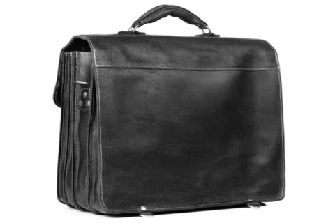 PROMO SET Torba biznesowaskórzana black TC12+ etui EPD1 na laptop