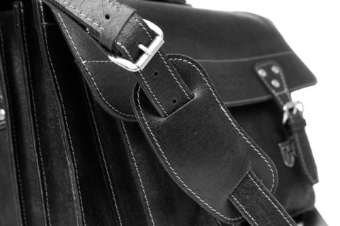 PROMO SET Torba biznesowaskórzana black TC12+ etui EPD1 na laptop