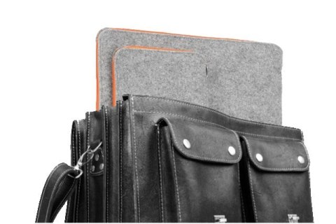 PROMO SET Torba biznesowaskórzana black TC12+ etui EPD1 na laptop