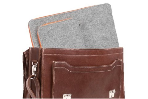 PROMO SET Torba skórzana biznesowa brown TC8+ etui EPD1 na laptop