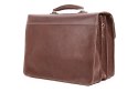 PROMO SET Torba skórzana biznesowa brown TC8+ etui EPD1 na laptop