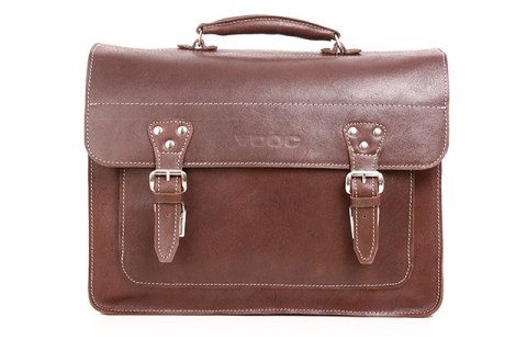 PROMO SET Torba skórzana biznesowa brown TC8+ etui EPD1 na laptop