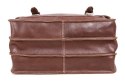 PROMO SET Torba skórzana biznesowa brown TC8+ etui EPD1 na laptop