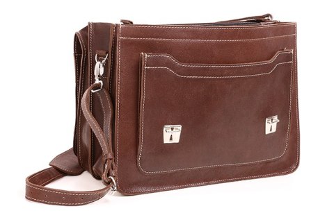 PROMO SET Torba skórzana biznesowa brown TC8+ etui EPD1 na laptop