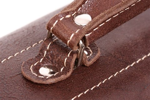 PROMO SET Torba skórzana biznesowa brown TC8+ etui EPD1 na laptop