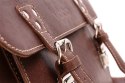 PROMO SET Torba skórzana biznesowa brown TC8+ etui EPD1 na laptop