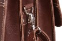 PROMO SET Torba skórzana biznesowa brown TC8+ etui EPD1 na laptop