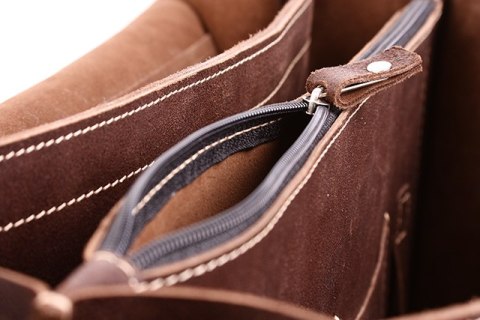 PROMO SET Torba skórzana biznesowa brown TC8+ etui EPD1 na laptop