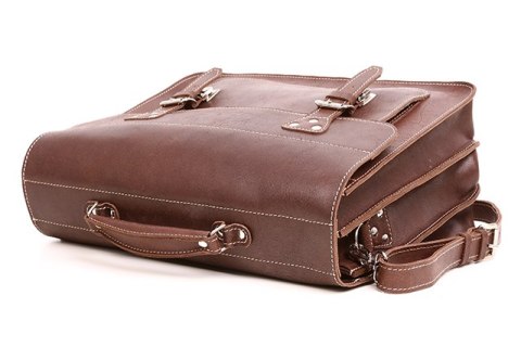 PROMO SET Torba skórzana biznesowa brown TC8+ etui EPD1 na laptop