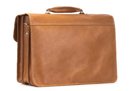 PROMO SET Torba skórzana biznesowa camel TC8+ etui EPD1 na laptop