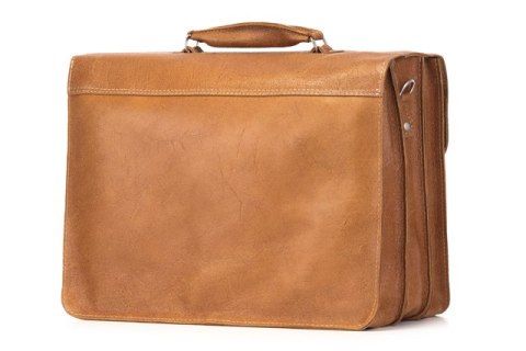 PROMO SET Torba skórzana biznesowa camel TC8+ etui EPD1 na laptop
