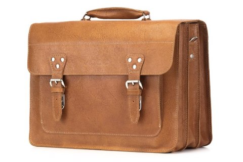 PROMO SET Torba skórzana biznesowa camel TC8+ etui EPD1 na laptop