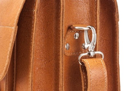 PROMO SET Torba skórzana biznesowa camel TC8+ etui EPD1 na laptop