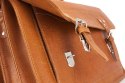 PROMO SET Torba skórzana biznesowa camel TC8+ etui EPD1 na laptop