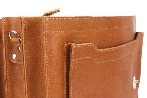 PROMO SET Torba skórzana biznesowa camel TC8+ etui EPD1 na laptop