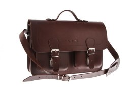Teczka z funkcją plecaka Vintage P24 BROWN