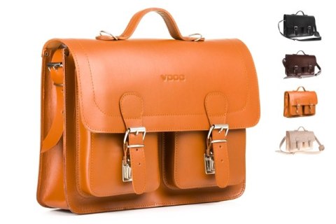Teczka z funkcją plecaka Vintage P24 BROWN