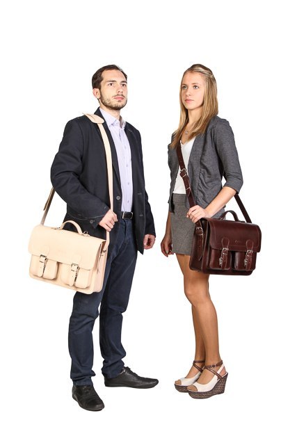 Teczka z funkcją plecaka Vintage P24 BROWN