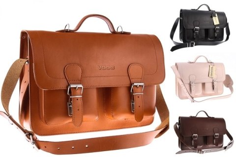 Teczka z funkcją plecaka Vintage P24 BROWN