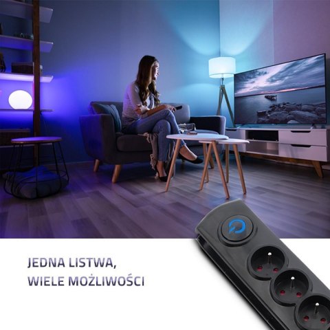 Listwa antyprzepięciowa 4 gniazda 2,5m