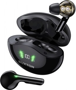 Słuchawki douszne bezprzewodowe Buxton BTW 5800 zasięg 10m Czarne