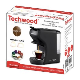 Kapsułkowy ekspres do kawy 3w1 Techwood TCA-196N (czarny)
