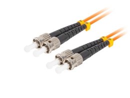 Patchcord światłowodowy MM ST/UPC-ST/UPC DUPLEX 3.0MM OM2 50/125 LSZH 5m pomarańczowy