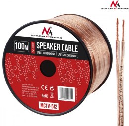 Kabel głośnikowy 100m MCTV-512 2x1.5mm2