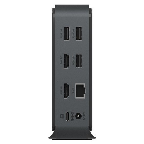 Stacja dokująca IB-DK2261AC 13w1 USB Type-C,7xUSB,czytnik kart,Audio in/out,LAN,HDMI